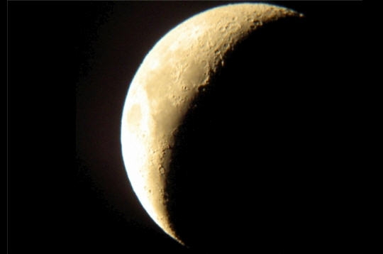 photo d'un croissant de lune